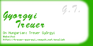 gyorgyi treuer business card