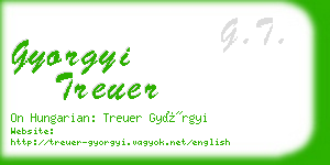 gyorgyi treuer business card